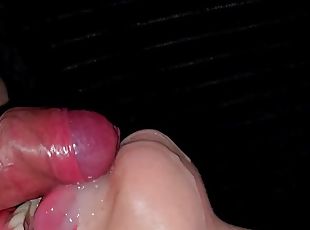 CLOSEUP Mouth Milking and Cum Eating. Sucking UNCUT! Cumshot ASMR 4K