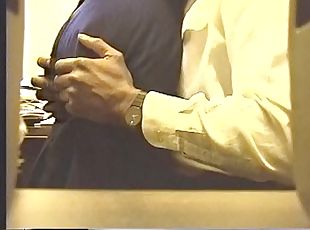 Secretary fucks boss in the office and gets cum in pussy