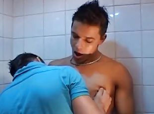 Euro twink sucks dick before taking it deep in the ass