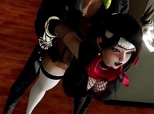 Intense hard sex big ass kunoichi cum thirsty fucked hard tight pus...