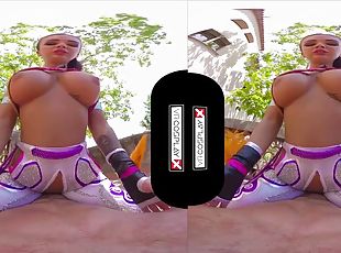 POV VR porn in 4k - amateur hardcore outdoors with busty brunette S...