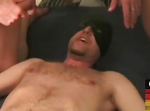 German masked ass fucked and fisted in homemade threesome