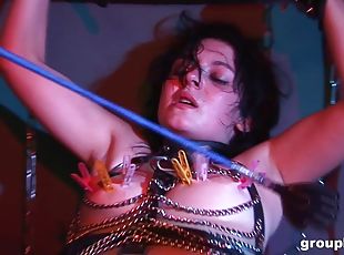 Slutty teen crazy BDSM porn video