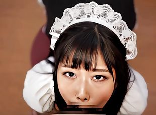 Awesome Blowjob from Beautiful Japanese Maid 4K60FPS