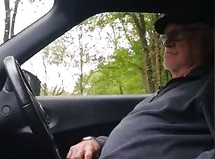 Grandpa stroke in car