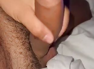 Cumming in front of my roommate at the hotel