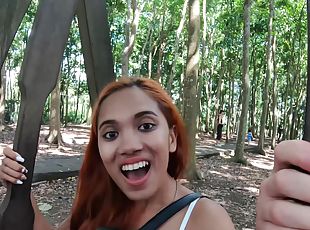 Monkey business with big ass Thai GF