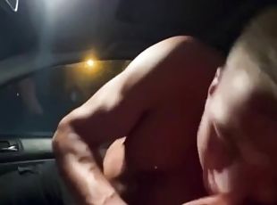 Stranger suck my cock in the car