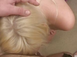 amatør, blowjob, cumshot, tenåring, creampie, pov, cum, blond, datter, søt