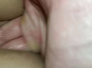 orgasme, fisse-pussy, kone, creampie, fingering, tøs, sperm