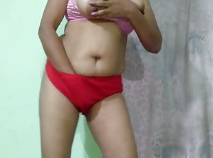 Indian Bhabhi In Sexy Bra And Panty Strip Show