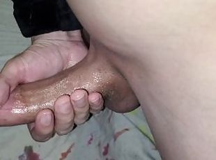 Young Hot Stud Edges His Big Fat Wet Cock for the 3rd Load of the D...