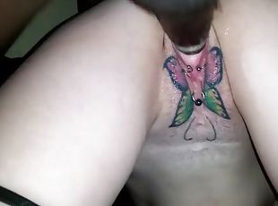 doggy-style, fitta-pussy, anal, avsugning, blandade-raser, milf, hardcore, svart, par, strumpor