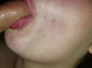 Sexy wife swallows my cock deethroat swallow we are taking requests