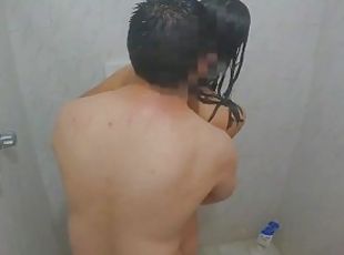 banhos, amador, babes, massagem, mexicano, áspero