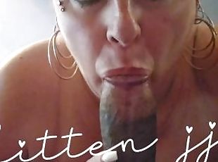 KITTENJJ on Onlyfans Full Ball Sucking Sloppy Blowjob Creampied Mou...