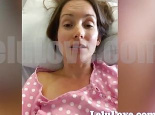 Lelu Love LIVE from a hospital bed after major surgery recapping sh...