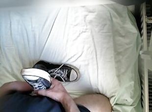 Shoe fetish: Cum on Converse Chucks after a long day
