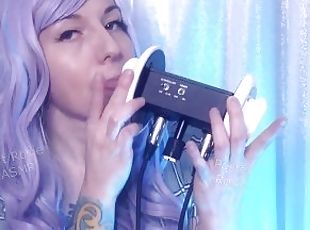 SFW ASMR - Aggressive Ear Licking Makes You Hard - PASTEL ROSIE Fas...