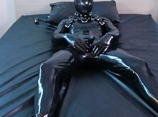 masturbação, anal, gay, máquinas, dildo, fetiche, latex, sozinho, leite, gay-adolescente