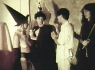 Busty Babes Get Fucked at a Naked Halloween Sex Party - Vintage Por...