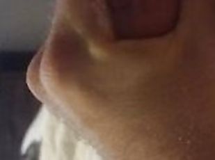 amatör, cumshot, pov, sprut, ensam, close-up