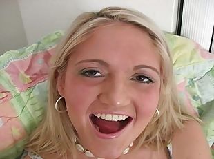Lewd blonde enjoys multiposition sex with a black stud