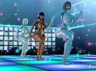 Tsunade, Chell, Maddie Sexy Thick girls Halloween dance (SFM Animat...