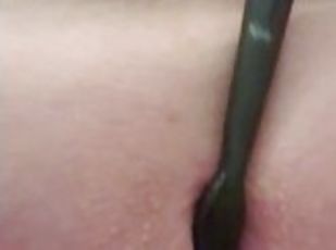 Cumming using my husbands tooth brush