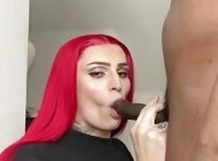 Ts alexia sucking the BBC Tribal Chief check out my onlyfans alexia...