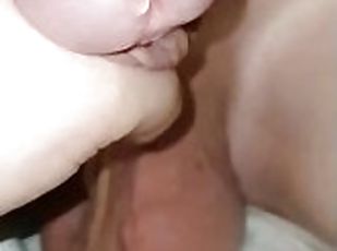 Hand job and pre cuming