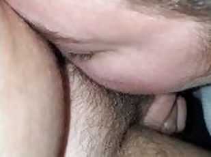 amatør, blowjob, deepthroat, bil, baksetet