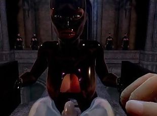 Citor3 Femdomination 2 3D VR game walkthrough 5: Collar Ceremony  blowjob femdom, latex, big tits