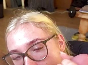 Blonde teen PAWG enjoys big cock after dinner. Found her on meetxx....