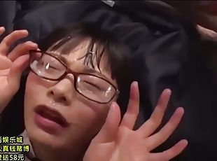 asiatique, japonais, compilation, sur-le-visage, ejaculation, bukkake