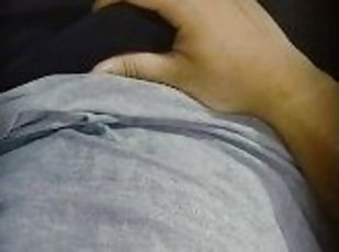 Hot Indian guy showing dick and masturbating after a long time