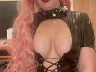 Pink Hair Cosplay MILF Pegging, Sucking & Fucking. Real orgasm and ...