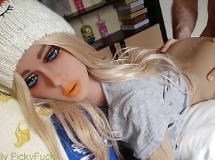 Realdoll fuck (height 135 cm) Annabelle 11. Amature Home Video Grip...
