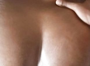 cul, levrette, orgasme, giclée, amateur, ébène, énorme-bite, milf, black, belle-femme-ronde