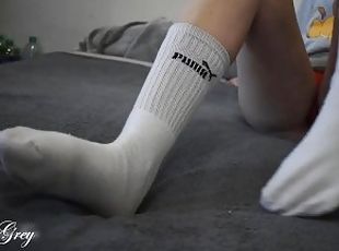 rit, muca, amaterski, najstnice, noge, blond, vagina, solo, tattoo, noge-legs