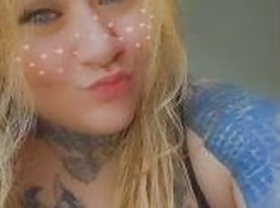 dilettant, babe, blasen, wichsen, gesichtspunkt, blondine, fetisch, tattoo, puppe