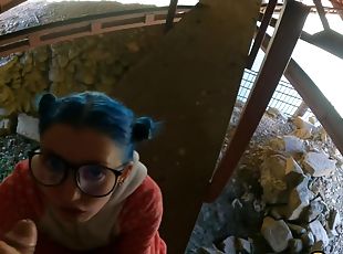 Sex Under The Bridge With A Cute Schoolgirl In Glasses She Loves To...