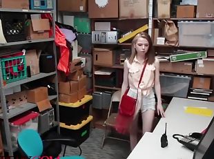 Slutty shoplifter alina west gets fucked by a security guard becaus...