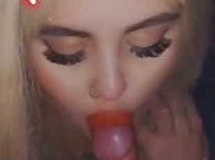 onani, amatør, blowjob, cumshot, tenåring, handjob, cum, blond, oral, tattoo