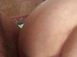 Hot fuck of my femboy bitch on cum in a narrow hole