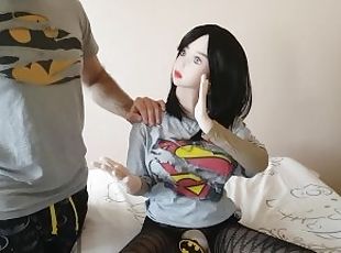 Sex Love Doll Susumi Supergirl wants Batman. Cosplay Real Girl Voic...
