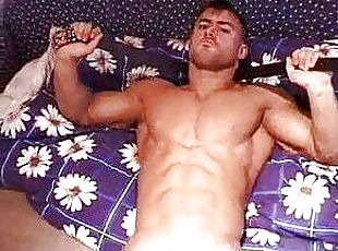 masturbação, tiro-ao-alvo, pénis-grande, gay, punheta, vintage, massagem, gozando, ejaculação, webcam