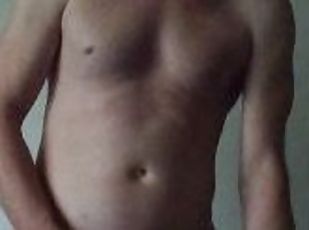 masturbation, amateur, ejaculation-sur-le-corps, gay, secousses, ejaculation, sperme, solo