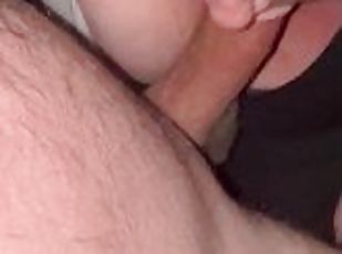 HUGE COCK gets SUCKED and then SHOOTS all over BIG TIT MILF. MASSIV...