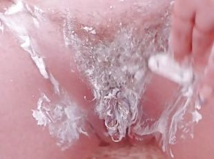 Shaving Pussy and Hairy Armpits Process by Arya Grander Fetish Clos...